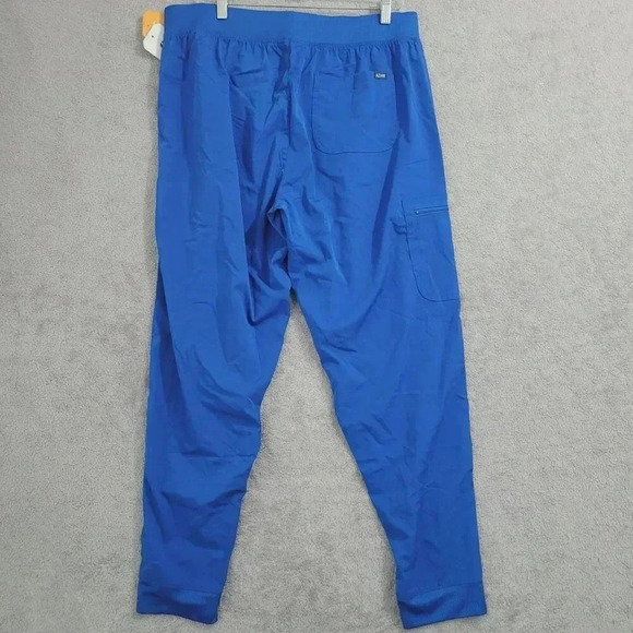 NWT Adar Pro XL Blue Workwear Scrub Pants With Pockets & Drawstring  4PT - Picture 2 of 7